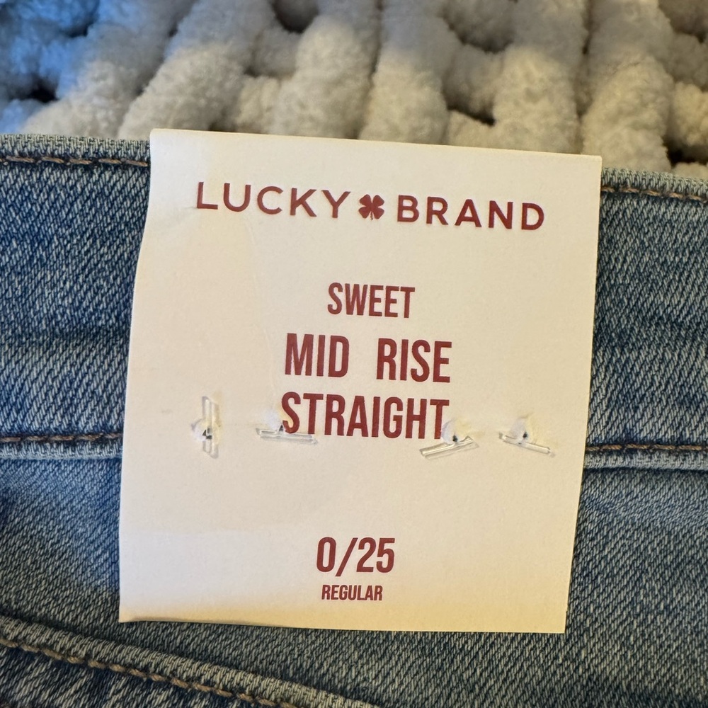 Lucky Brand Women's Sweet Mid Rise Straight Jeans - Light Blue